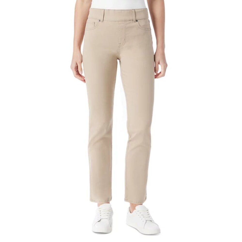 Gloria Vanderbilt Shape Effect Pull-On High-Rise Straight-Leg Jeans